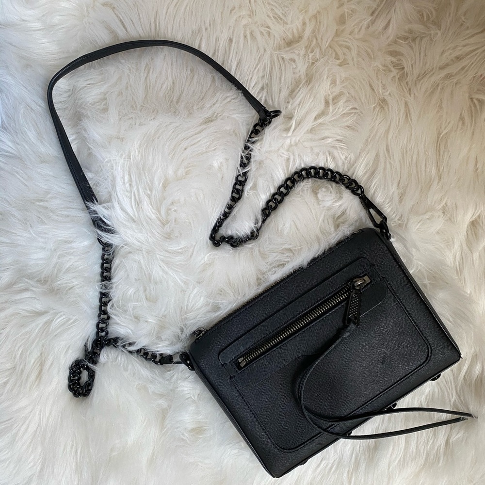 Rebecca Minkoff Avery black leather purse